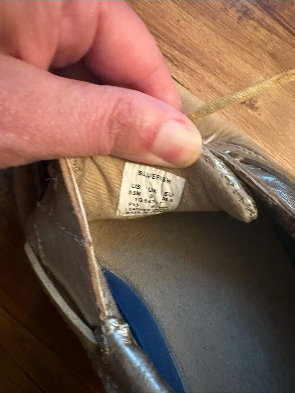 Sperry Kids Moccasin Boat Shoes in Light Brown with Gold Accents